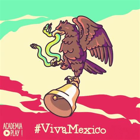 an eagle is sitting on top of a bell with a snake in its beak and the words veral mexico above it