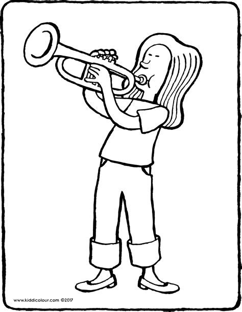 Trumpet Cartoon Drawing at GetDrawings | Free download