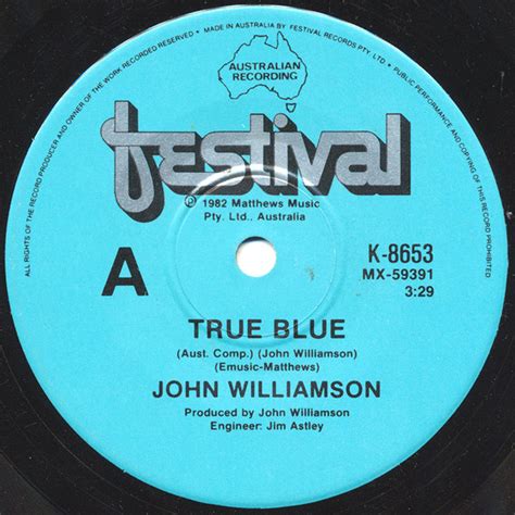 John Williamson – True Blue (1982, Vinyl) - Discogs