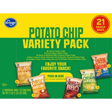 Kroger® Potato Chips Variety Pack, 21 ct / 1 oz - Kroger