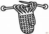 Knitting Coloring Pages  Nation sketch template