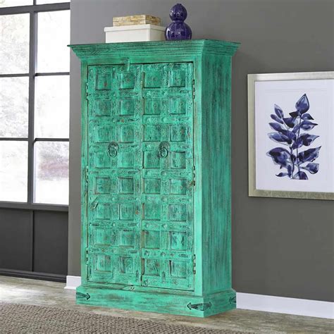 Turquoise Trail Rustic Reclaimed Wood Handmade Armoire Wood Armoire, Wardrobe Furniture, Solid ...