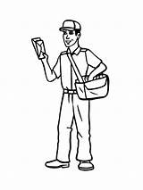 Nice Mailman coloring page  Download Print Or Color Online For Free sketch template