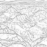 Grand Canyon Coloring Page  Etsy sketch template
