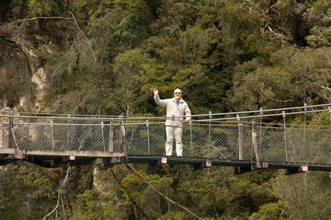 Hokitika Gorge Walk along Hokitika River and Gorge with a swing bridge ...