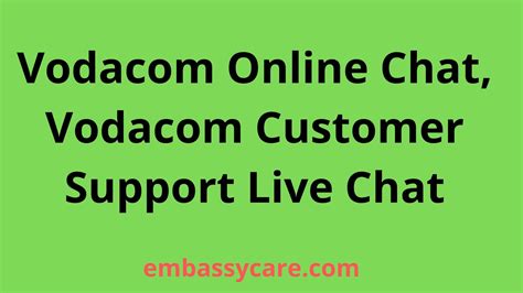 Vodacom Online Chat, Vodacom Customer Support Live Chat