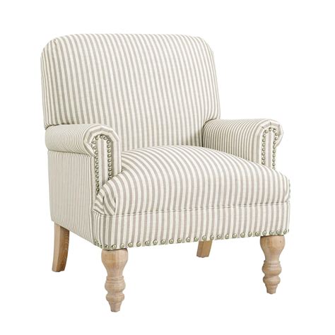 HumbleNest Homestead Striped Accent Arm Chair - Walmart.com