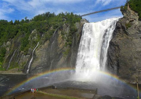 Visiting the Montmorency Falls, Quebec