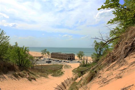 View from the Dune at Indiana Dunes National Lakeshore, Indiana image - Free stock photo ...