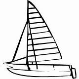 Catamaran Coloring Sheet sketch template