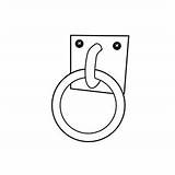 Keyhole Coloring Page sketch template