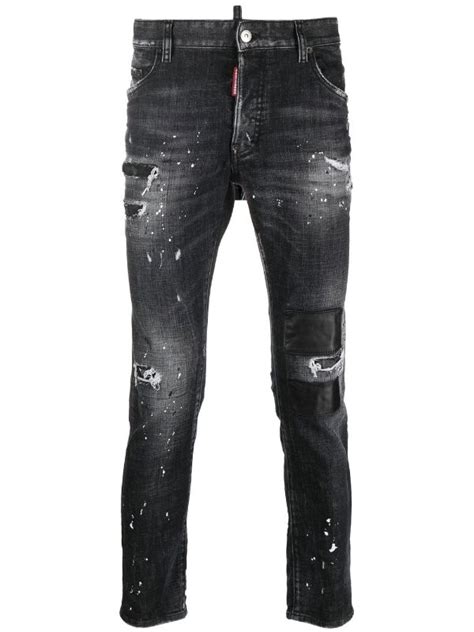 Dsquared2 Paint-splatter Distressed Jeans Farfetch, 47% OFF