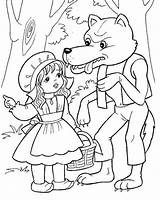 Great Little Red Riding Hood Coloring Pages Big Bigger Biggest  sketch template