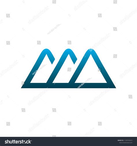 Color Mountain Logo Stock Vector (Royalty Free) 1129743413