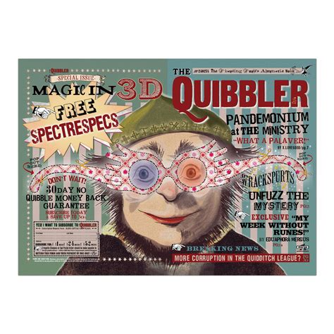 The Quibbler - 'Spectrespecs' Poster - MinaLima