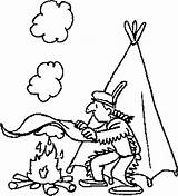 Native American Indian Coloring Pages For Kids sketch template