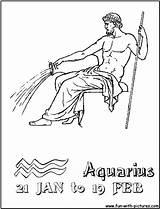 Aquarius Coloring Page sketch template