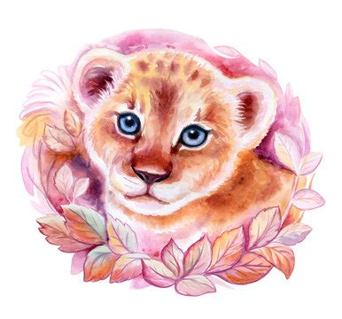 Cute Baby Lion Drawing