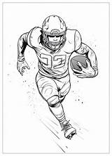 Football Player Coloring Pages  Score Big With Creative Fun CrayonAZCom sketch template