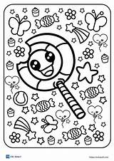 23 Free candy coloring Pages  Printable PDF ESL Vault sketch template