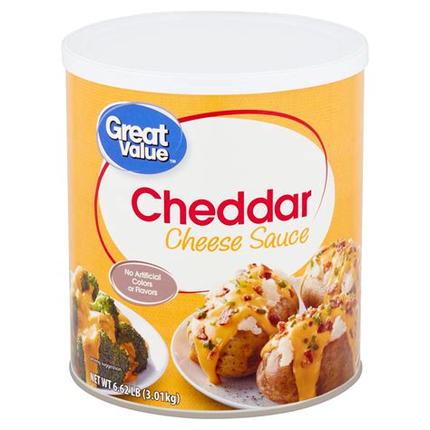 Great Value Cheddar Cheese Sauce, 6.62 lb - Walmart.com