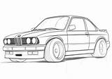 BMW E30 3 Series coloring Page From Zupkids sketch template