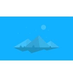 Mountain cartoon of silhouettes Royalty Free Vector Image