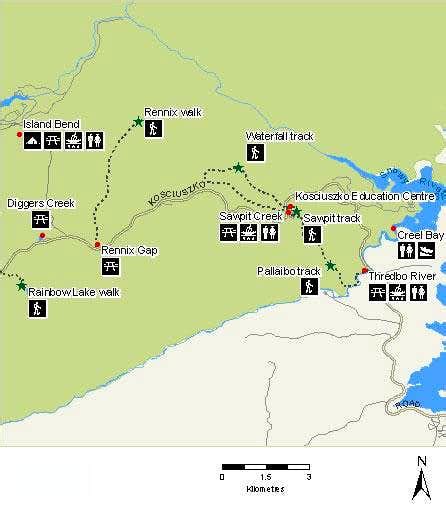 MAP of Kosciuszko Road : Photos, Diagrams & Topos : SummitPost