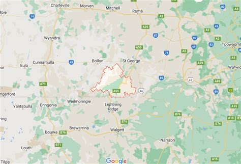 Dirranbandi (Queensland), Australia area map & More