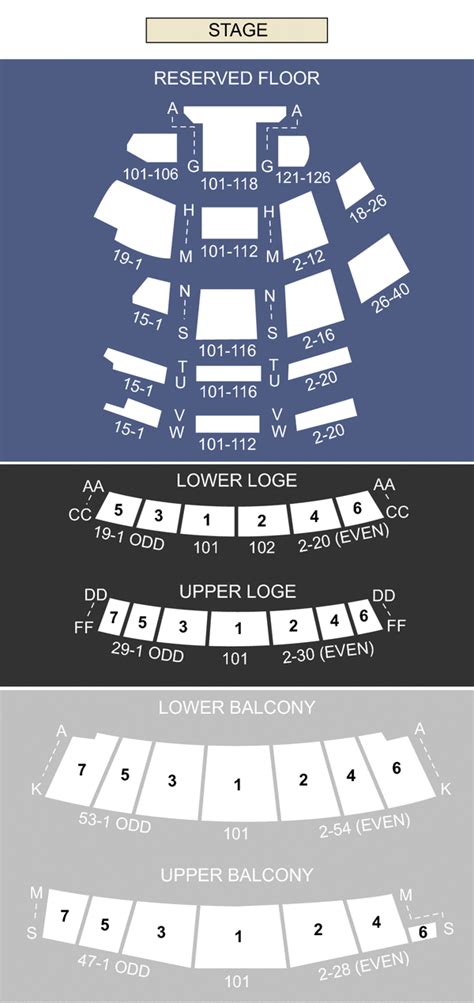 Warfield Theatre Seating Chart | Elcho Table