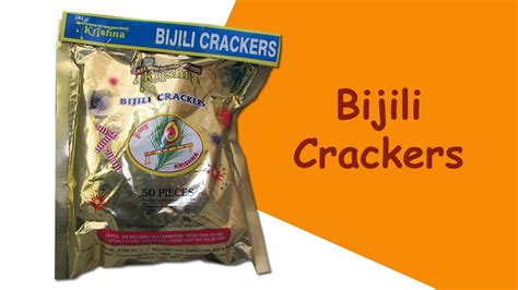 Red Bijili Crackers - YouTube