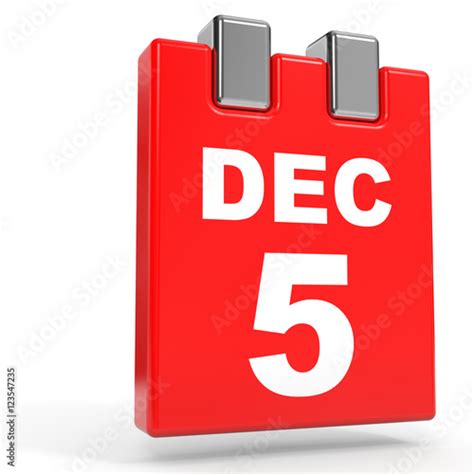 "December 5. Calendar on white background." Stock photo and royalty-free images on Fotolia.com ...