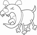 Dog Barking Drawing Sketch Coloring Page sketch template