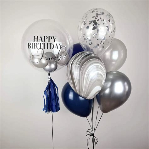 Helium Balloons Party Pack | Navy + Silver – Balloon Butlers