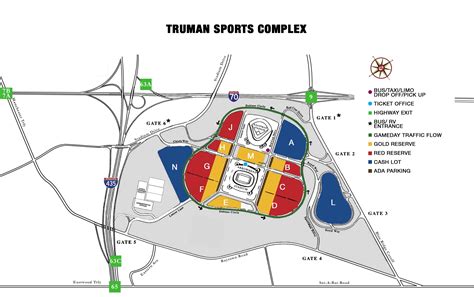 Michigan Stadium Parking Map