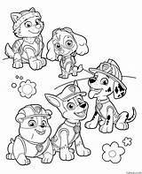 Paw Patrol Coloring Sheets Preschool Pages sketch template