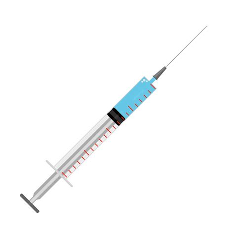 Premium Vector | Syringe vector flat isolated on white background