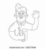 Coloring Page Dwarf Lantern Stock Vector Royalty Free 460087270  sketch template