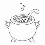 Cooking Cauldron Coloring Pages sketch template