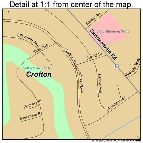 Crofton Maryland Street Map 2420875