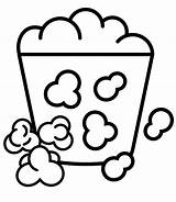 Popcorn Coloring Pages To Print  Free Printable sketch template