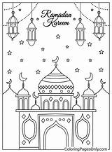 Clipart Coloring Ramadan Praying Muslim Islam Islamic Clip Pages Prayer  sketch template