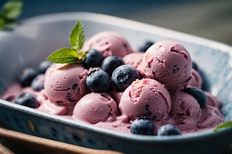 Blueberry Ice Cream Free Stock Photo - Public Domain Pictures