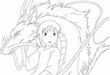 Spirited Away Haku Dragon Anime Coloring Pages sketch template