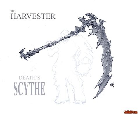 joemadart.com: Darksiders Harvester Death's scythe concept art