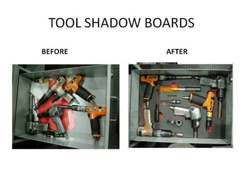 Tool Shadow Boards - Before & After Great 5S - Sort, Set in Order ...