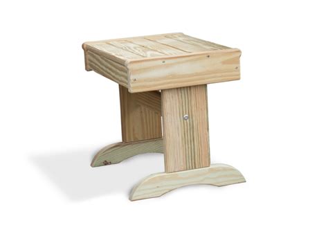 Wood End Table for Patio Furniture - YardCraft