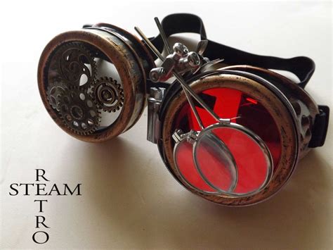 Steampunk Goggles Steampunk Goggles Glasses Cyber Gothic Lenses Welder ...