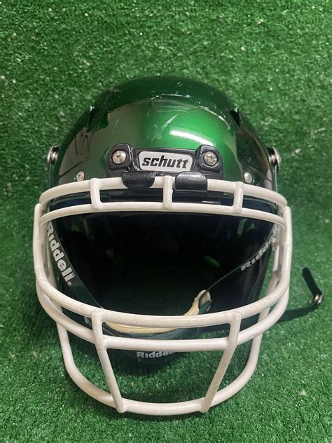 Adult Large - Schutt Z10 Football Helmet - Green Chrome | SidelineSwap