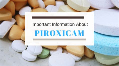 Information About Piroxicam (Brexin) - DrugsBank